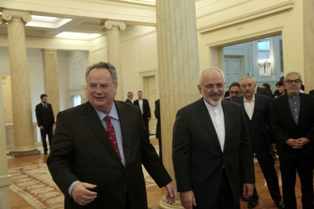 Συνάντηση Ν.Κοτζιά με τον Ιρανό υπ. Εξωτερικών M.J.Zarif: Ανοικτό το ενδεχόμενο για ενεργειακή συνεργασία
